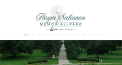 Desktop Screenshot of haymsalomonmemorialpark.com